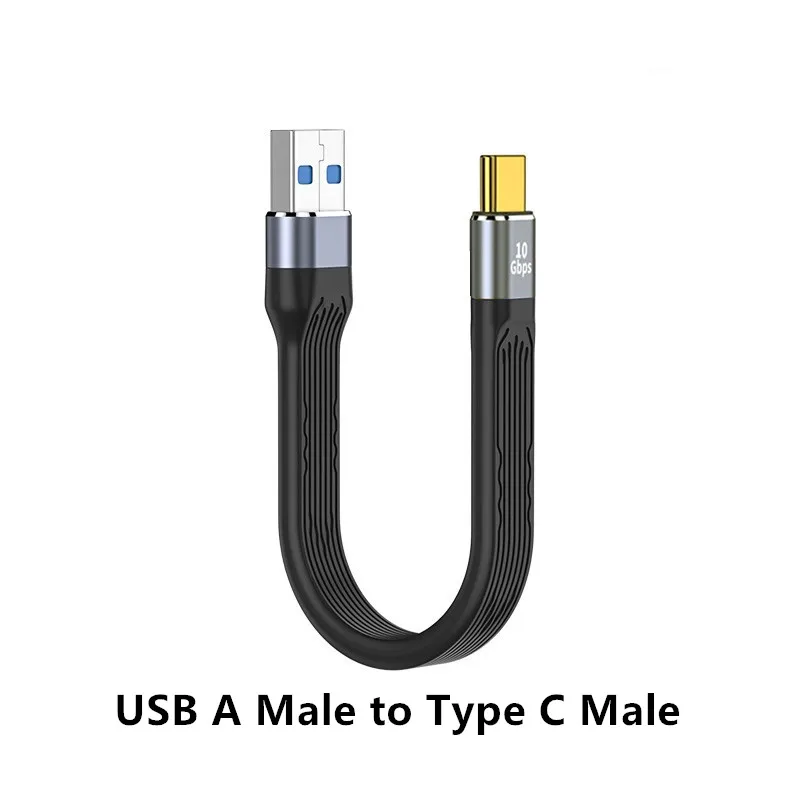 USB3.1 to Type C 10Gbps Gen2 OTG Date Cable Male to Female Data USB C charge Cord for PC TV Hard Disk Extension Short Cable 13cm