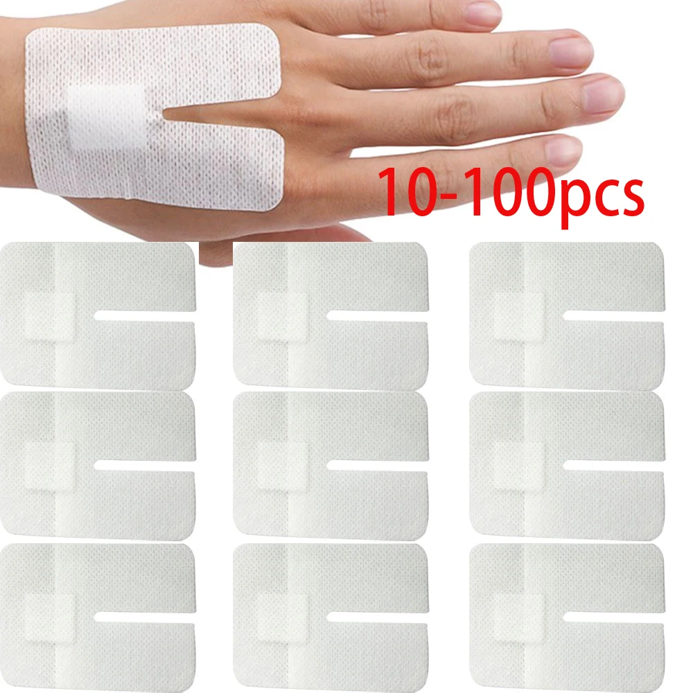 

10-100pcs U-Shaped Self-Adhesive Dressing 6x8cm Non-Sterile Health Non-Woven Cloth Wound Care Plaster for Health Care