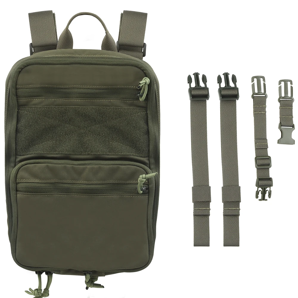 Tactical Backpack Panel Hydration Bag Medical Pouch for Airsoft Molle Vest Plate Carrier Chest Rig Back Pack Foldable/Expandabl