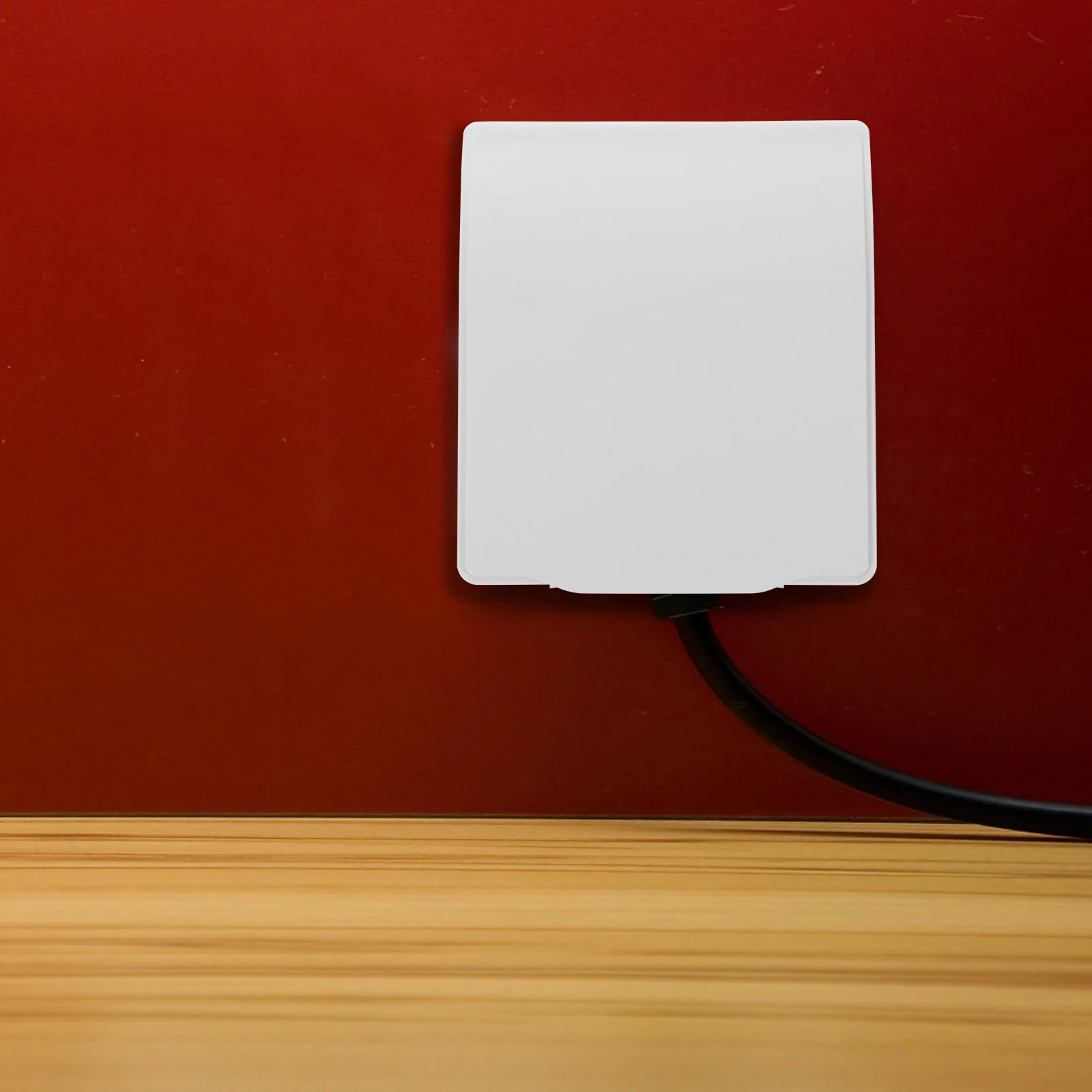 2 Buah Pelindung Pelat Dinding Tahan Lama PVC Soket Tahan Air Putih Pelindung Keselamatan untuk Stopkontak Listrik Rumah Kantor Rumah Sakit