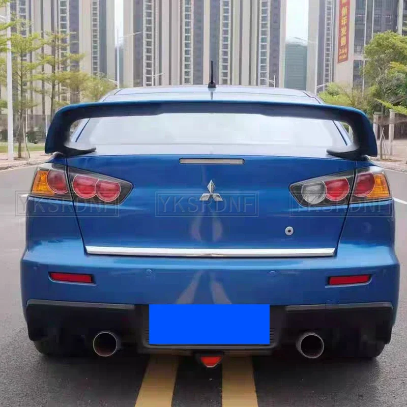 For LANCER Spoiler EVO ABS Material Car Rear Wing Primer Color Rear Spoiler For Mitsubishi LANCER EVO Spoiler 2010-2014