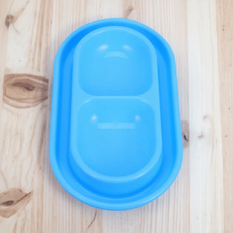 

Double Cat Food Water Bowl Anti Ant Feeding Station Blue for Small Medium Dogs Cats Outdoor Cat Bowls Plastic Dog Bowl