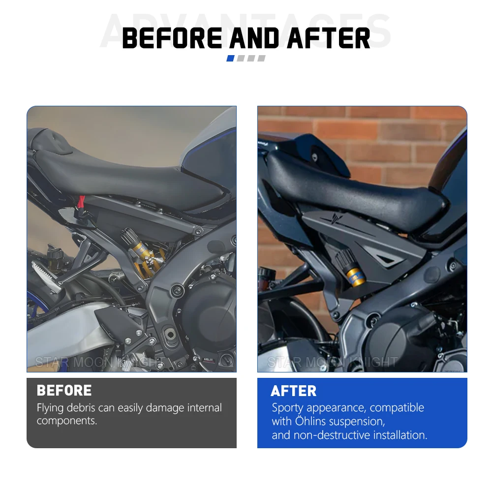 For Yamaha MT-09 SP MT09 SP 2024 2025 Motorcycle Side Infill Panels Frame Guard Protector Fairing Cover MT 09 SP Accessories