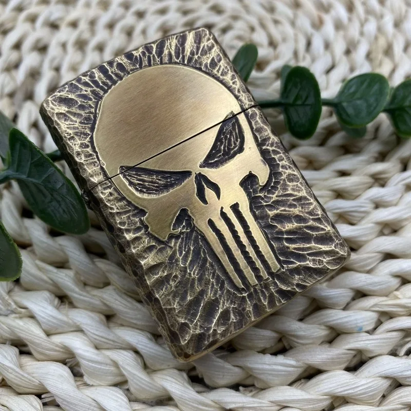 ZORRO 902S латунная толстая бронированная бензиновая зажигалка, зажигалка ручной работы, аксессуары для курения, мужской подарок
