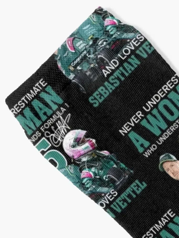 sebastian vettel vintage retro Socks halloween christmas gift Mens Socks Women's