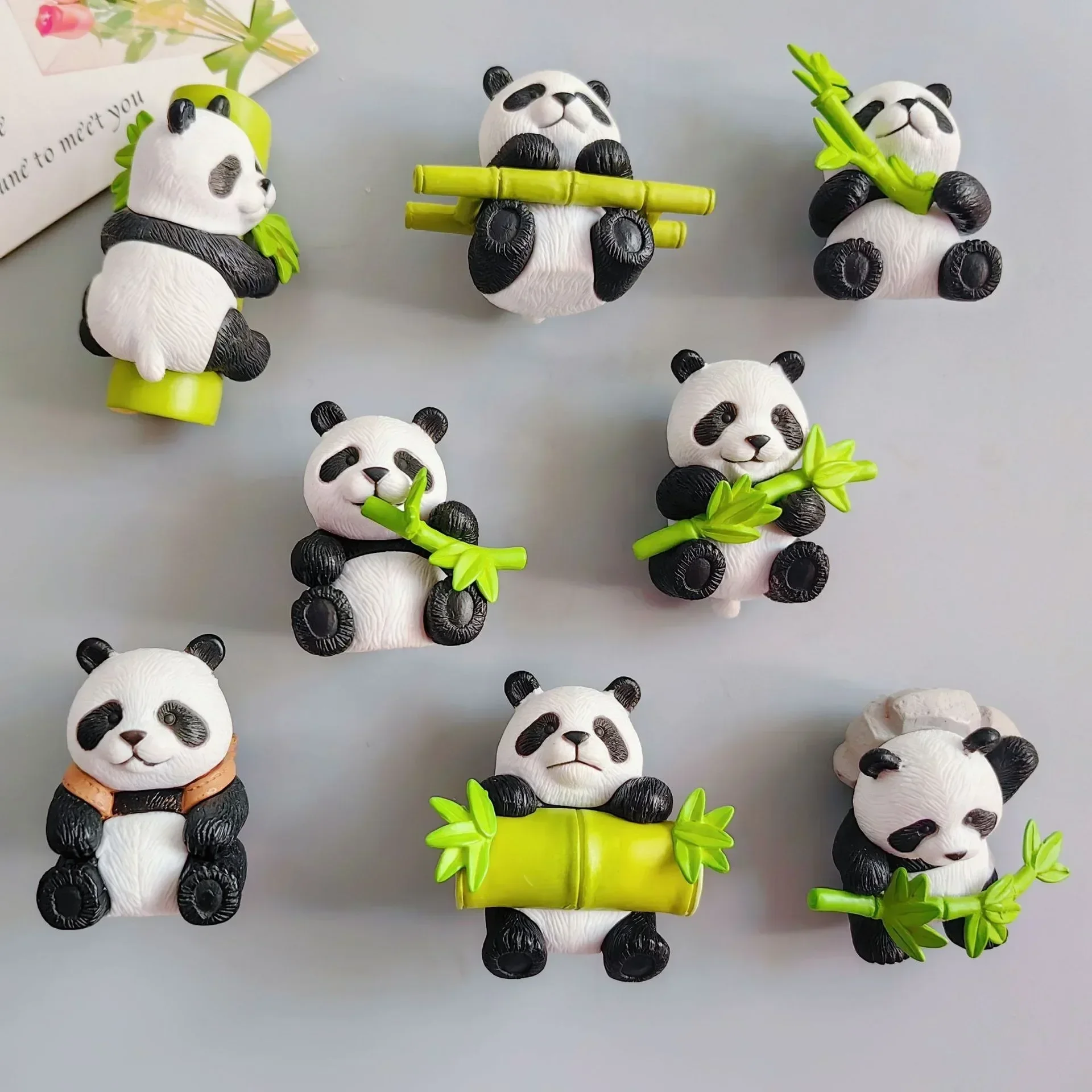 

Cartoon 3D Panda Refrigerator Stickers, Home Magnetic Stickers, Refrigerator decorations, Tourist Souvenirs