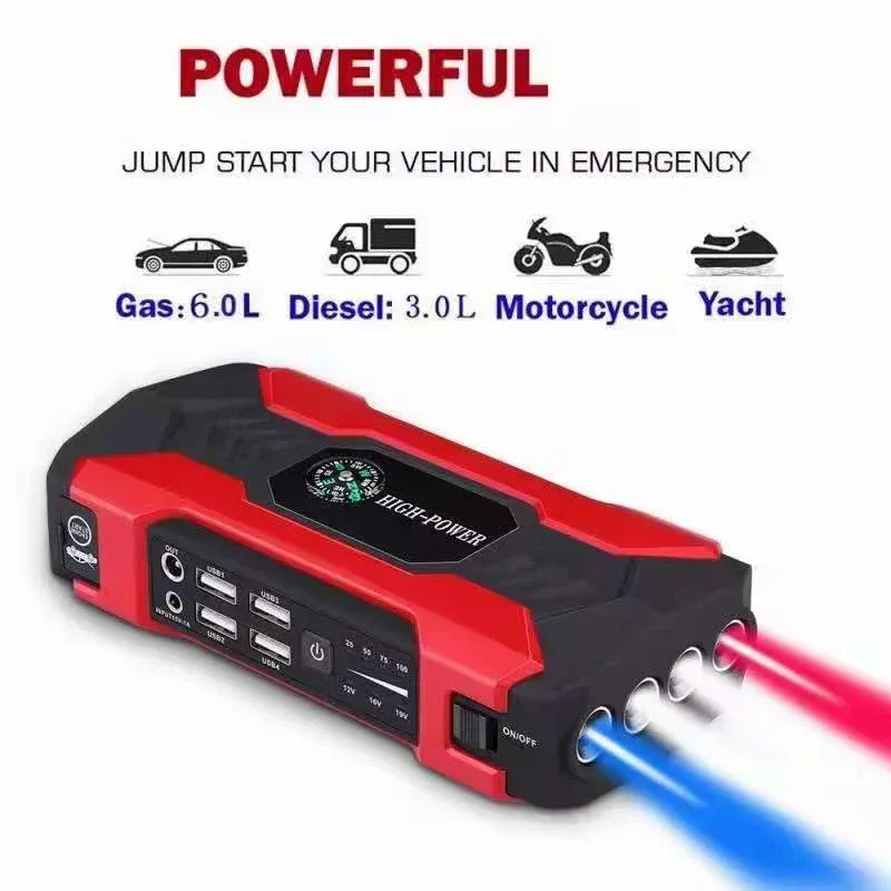 Démarreur de voiture pour diabétique, dispositif de démarrage, batterie externe, 12V, 98000mAh, Jumpstarter, Auto Buster, booster d'urgence, chargeur de voiture, démarrage diabétique