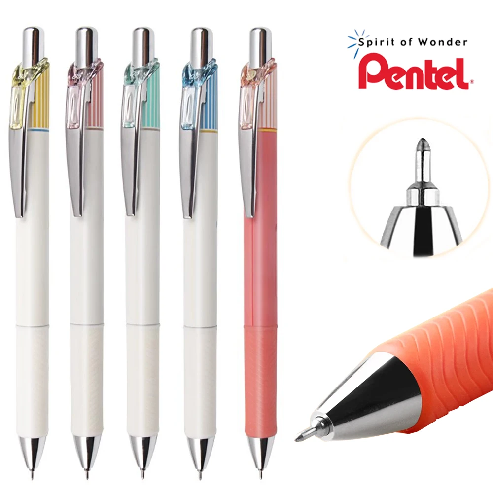 

Японская гелевая ручка Pentel BLN75, быстросохнущая инспекционная ручка, сменный блок LRN5, 0,5 мм, школьные аксессуары, каваи, канцелярские ручки для письма