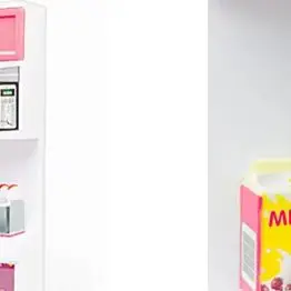 Children's Kitchen Toy Set Simulation Mini Kitchenware Refrigerator Model Girls Play House Toy Gift Box