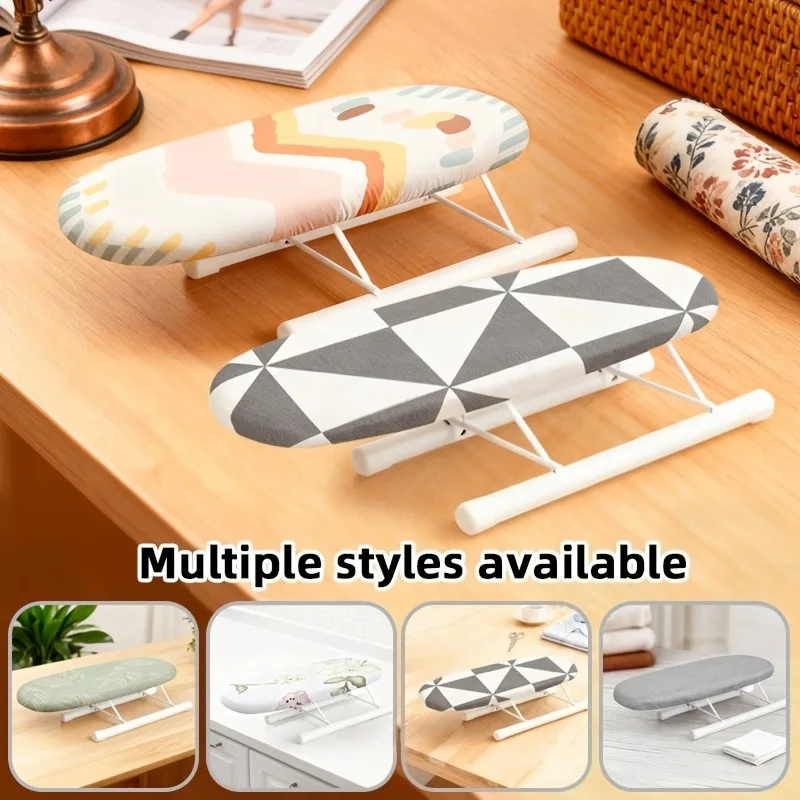 Tabla de Planchar, Accesorios de Planchado Móviles para el Hogar, para Planchar Puños y Cuellos, Plegable y con Almacenamiento, Posición de Impresión Aleatoria