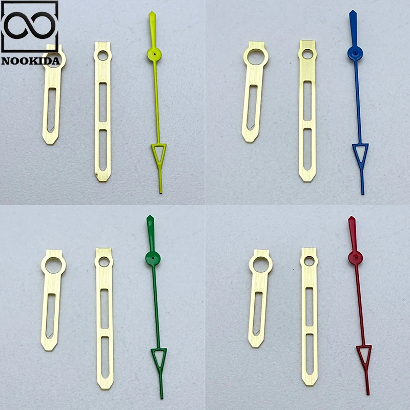 NOOKIDA wskazówki zegarka wysokiej jakości akcesoria do zegarków dla mechanizmu NH35/NH36/4R/7S brak świecącego srebrnego złota różowe złoto