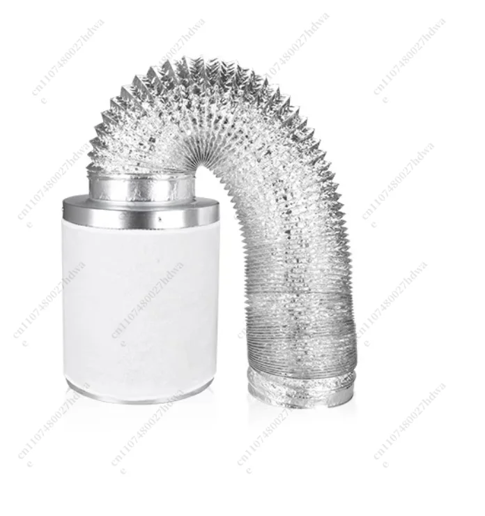 4 Inch New Pipe Fan Remote Control Speed Regulation Activated Carbon Filter Deodorization Ventilation Set Household Planting