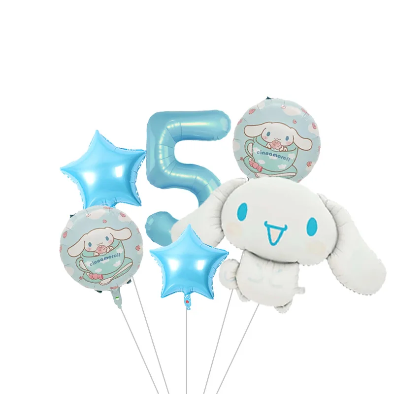 Cinnamoroll Großer Cartoon-Folienballon, Niedlicher Welpen-Ballon für Partydekoration, Geburtstagsfeier-Dekoration – Detail 23