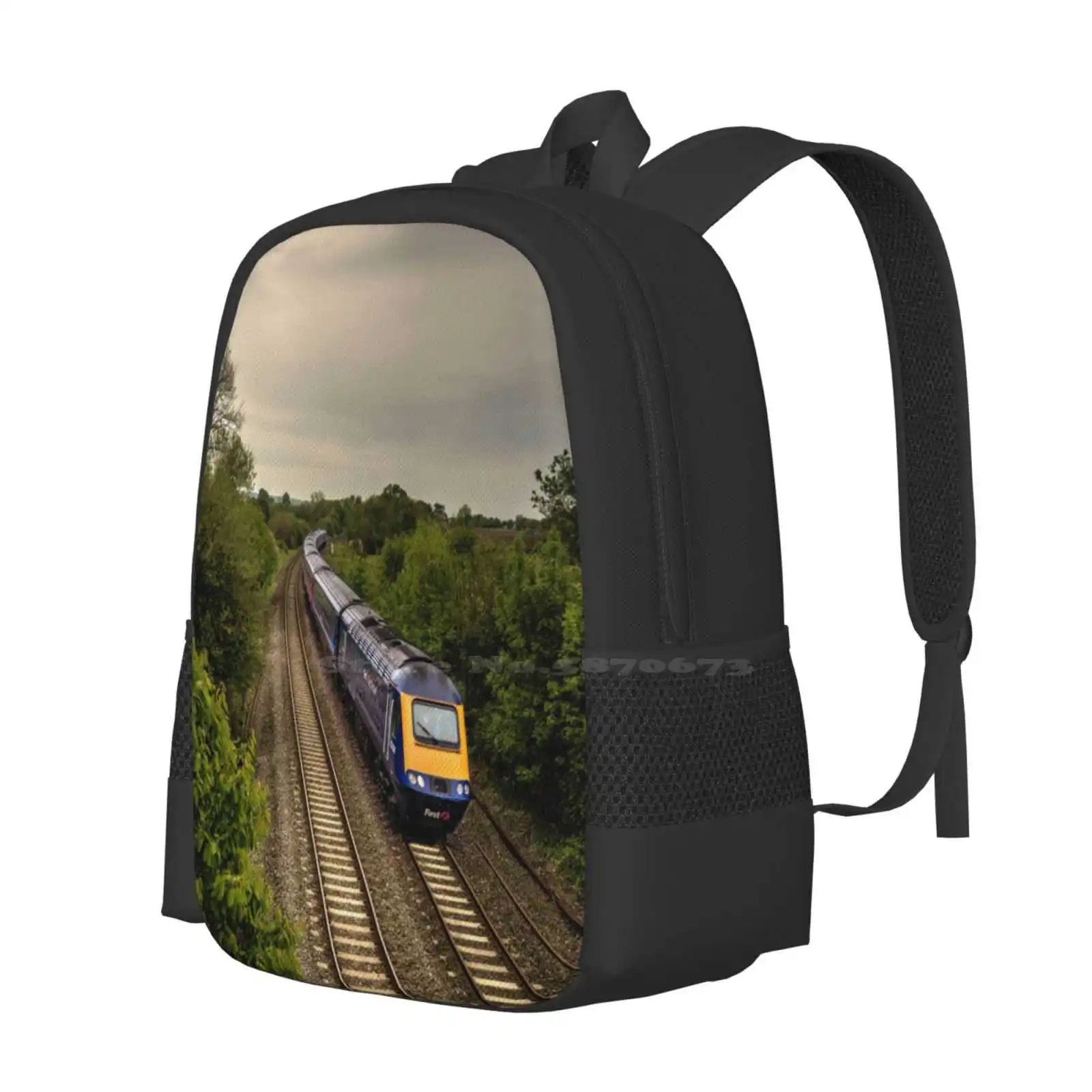 Willand Hst Teen College Student Backpack Pattern Design Bags Willand Hst First Great Western High Speed Train Railways British