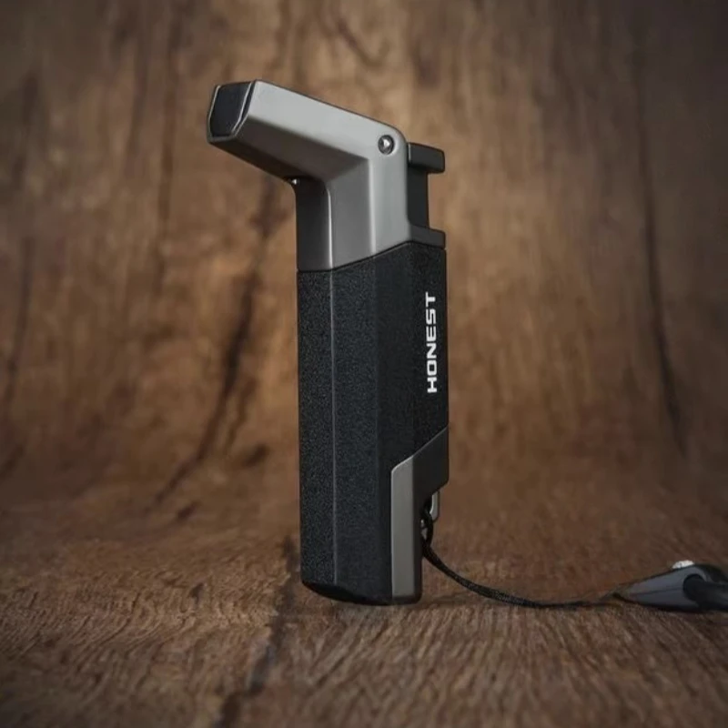 

HONEST Windproof Turbo Flame Torches Lighter Refillable Butane Gas Cigar Lighter Outdoor Adventure BBQ Spitfire No Box