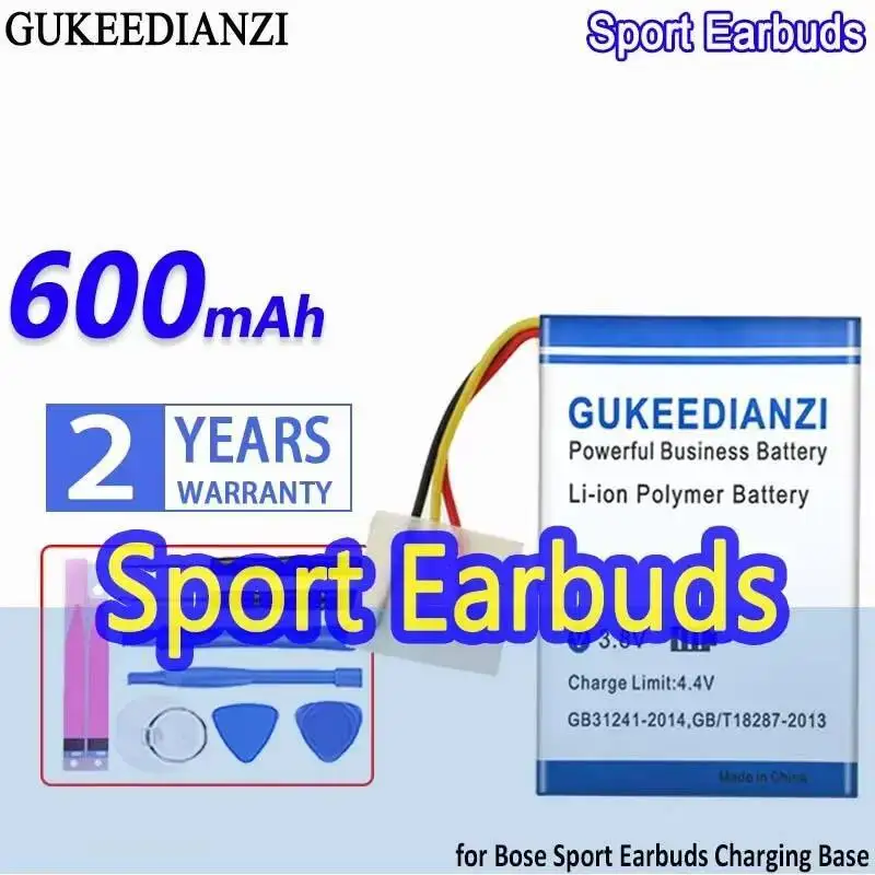 لسماعات الأذن الرياضية Bose، صندوق قاعدة شحن، سماعة رأس رياضية، بطارية عالية التوافق، تدوم طويلاً، 600 مللي أمبير في الساعة