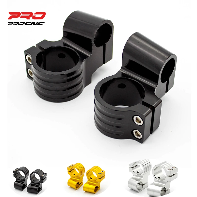 

2026 Black 31-54 MM Rised Riser Clamp Motorcycle Handlebar Handle Bar Cafe Racer Clip On Ons Fork