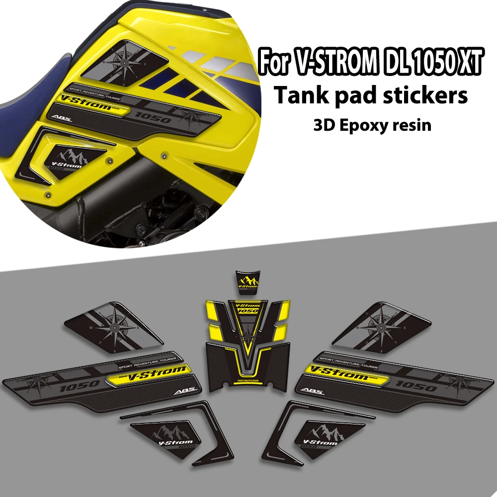 

For Suzuki V STROM DL 1050 XT 1050XT DL1050 New decorative kit Motorcycle Tank pad 3D Epoxy resin protection decals accessories