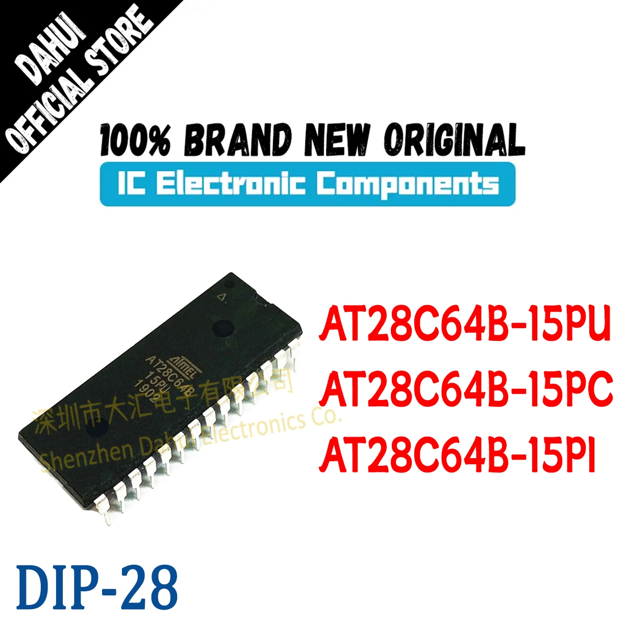 AT28C64B-15PU AT28C64B-15PC AT28C64B-15PI DIP-28 PC/PU/PI Compatible MCU Memory Chip IC New Original