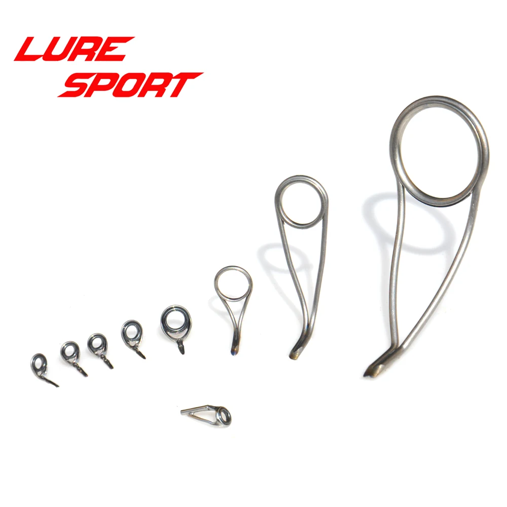 

Набор из 9 титановых кольцевых направляющих FUJI SIC TKTSG TKGST Top Proton TWOSG для сборки удилищ, компоненты для самостоятельной сборки, аксессуары