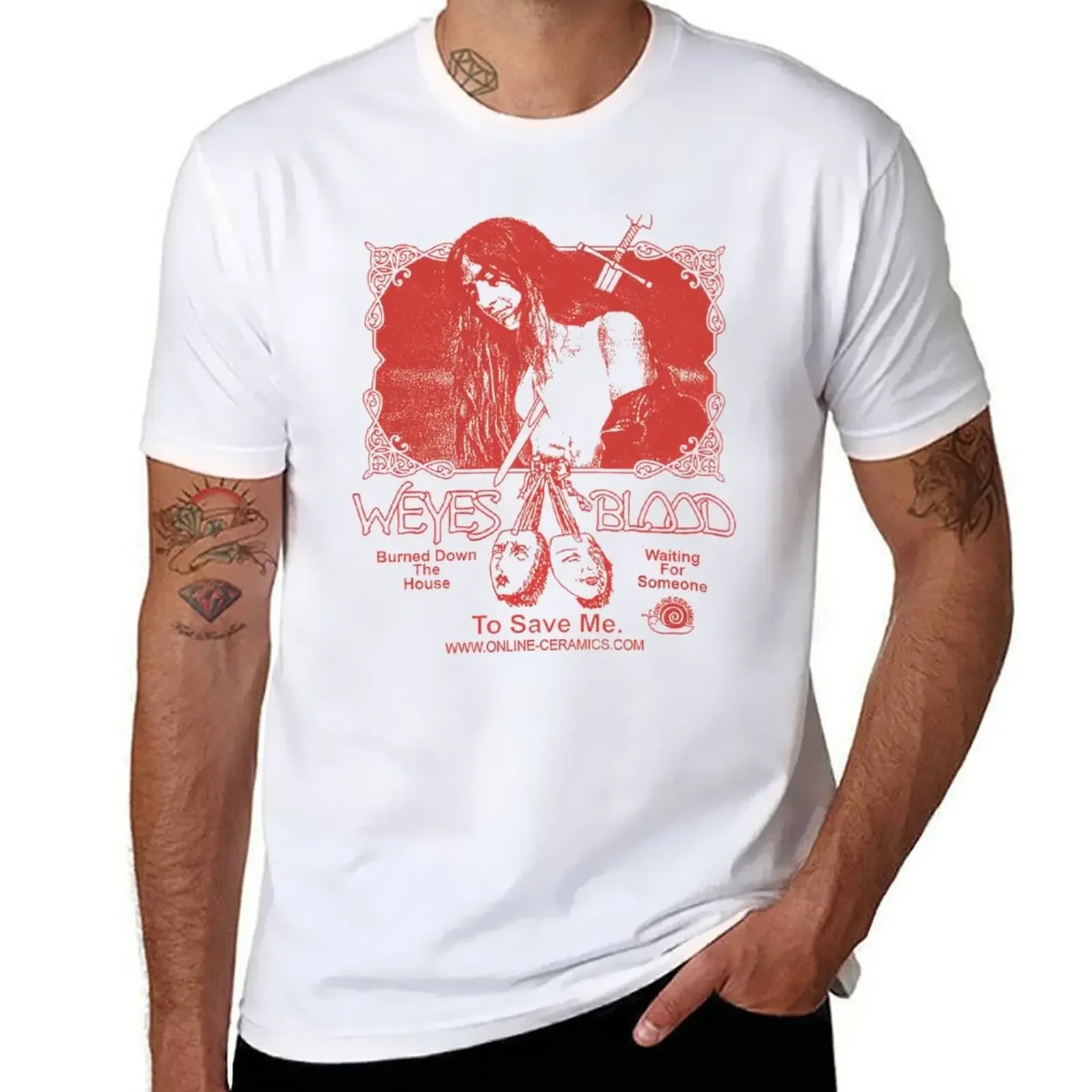 weyes blood T-Shirt cotton graphic tees summer top plus size tops hippie clothes luxury clothes men