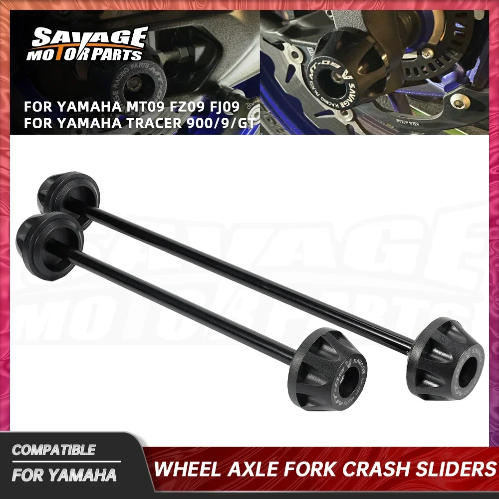 

For YAMAHA Tracer 9GT MT09 2024 Front Wheel Axle Fork Crash Sliders MT09 Tracer/SP XSR900 FZ09 Rear Stand Screw Swingarm Spools