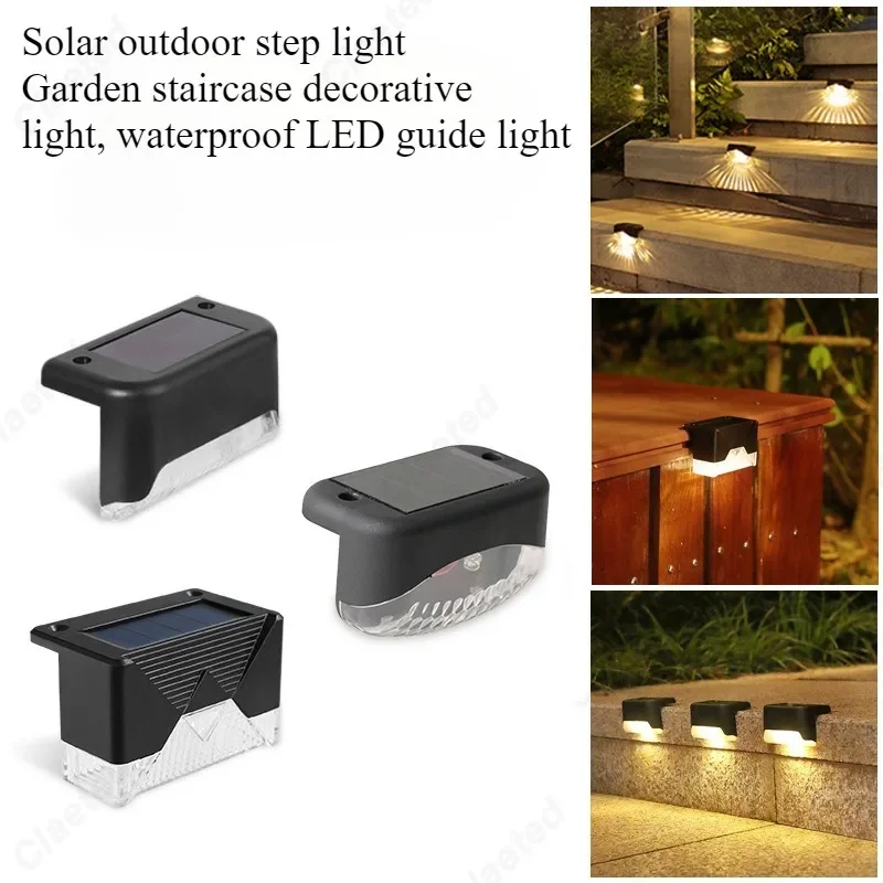 LED Solar Step Lights for Outdoor Waterproofing Used for Courtyard Staircase Railings Staircase Fences Decorative Lighting