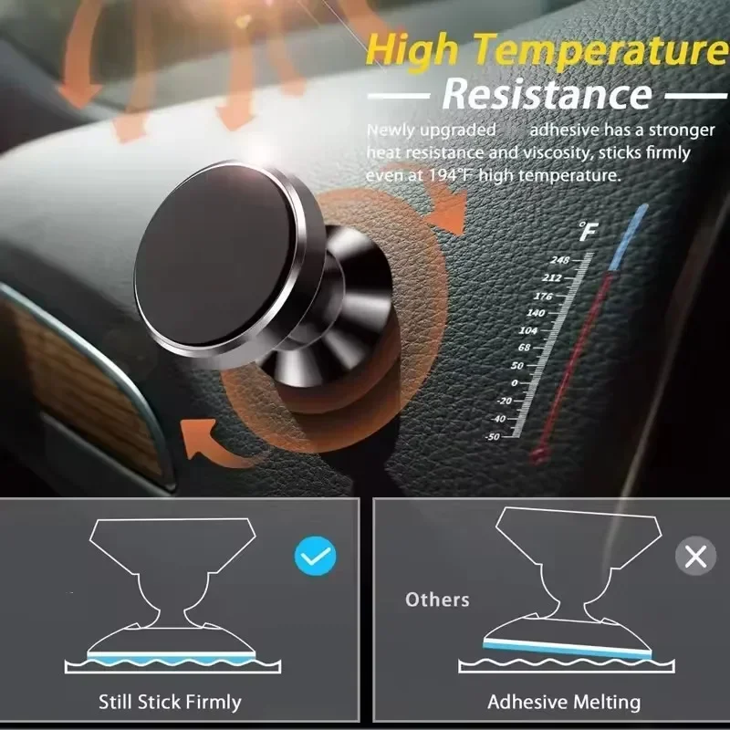 Magnetic Car Phone Holder Magnet Mount Mobile Cell Phone Stand GPS Support For iPhone 15 13 12 Pro Xiaomi Huawei Samsung Oneplus view 5