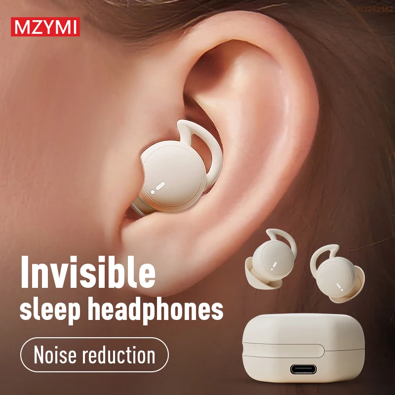 

MZYMI Bluetooth5.3 Headphones MY002 Sleep Wireless Earbuds Noise Reduction Waterproof Earphones Build-in Mic In Ear Headset