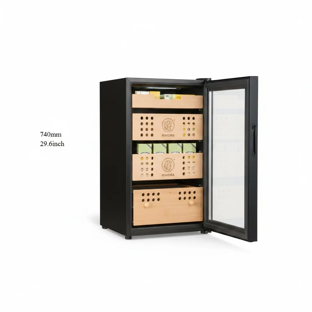 

Commercial Thermoelectric Electric Cigar Cabinet Humidor Locker Fridge Mini Refrigerator for Home Appliance Use