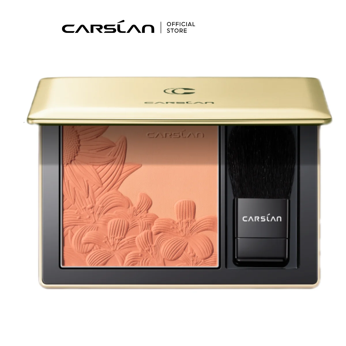 CARSLAN Mousse Embossed Blush Matte Longlasting Natural Contouring Cheek Face Blusher Powder Rouge Makeup