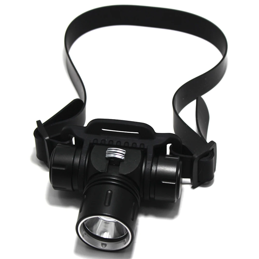 L2  Infinite dimming Diving Headlight 100 Meters Underwater Waterproof LED Headlights 18650 Swimming dive lighting Headlamp