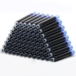 50pcs Fountain Pen Ink Cartridge Refills Bottle 4 Color Disposable Dia 3.4mm 2.6mm School Office Stationery Supplies CW-159