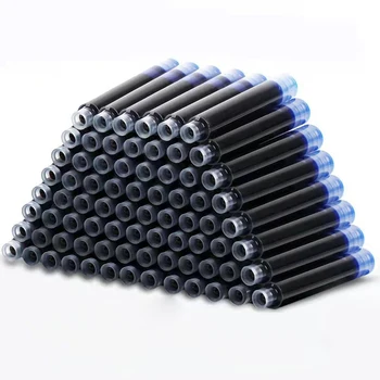 50pcs 만년필 잉크 카트리지 리필 병 4 색 일회용 직경 3.4mm 2.6mm 학교 사무용품 용품 CW-159