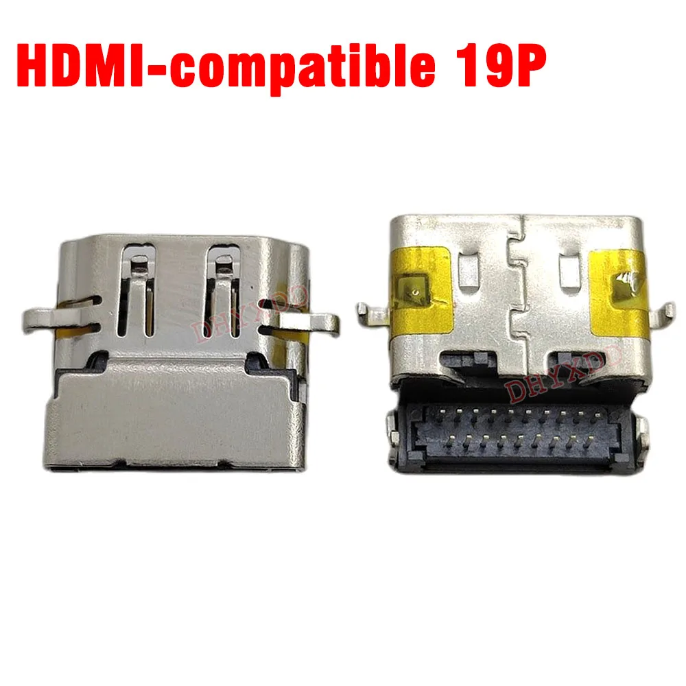 1Pcs New Replacement Female Jack /PCB Socket Connector /19P HDMI-compatible Port for Lenovo Asus HP Samsung Etc Laptop