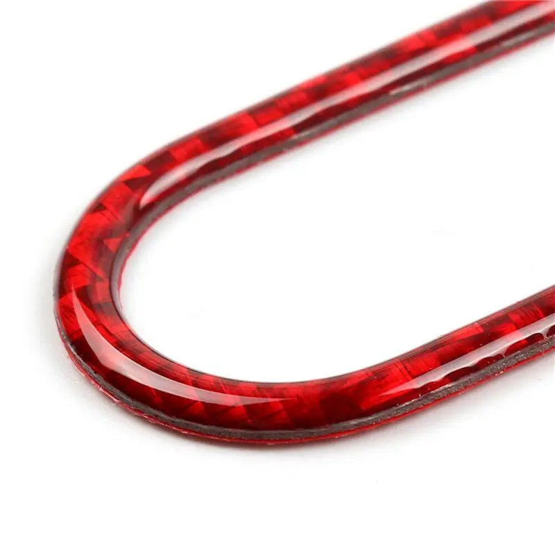 2X Red Carbon Fibre Interior Warning Light Cover For MINI Cooper F55 F56 Countryman F60