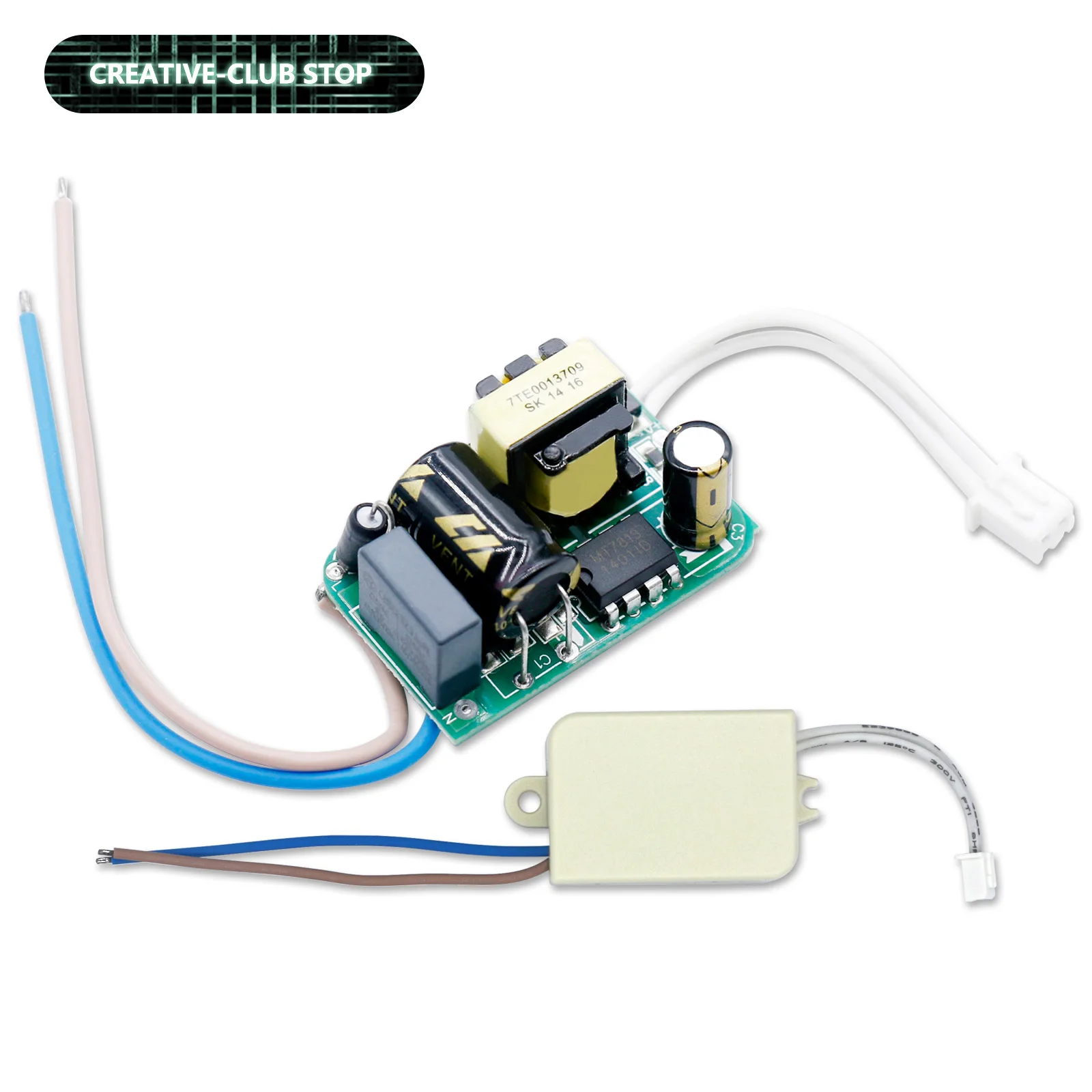 8-24W LED Driver 300mA LED Non-Isolated Constant Current Lighting Transformers AC220V to DC24-72V  Converter Power Unit Device