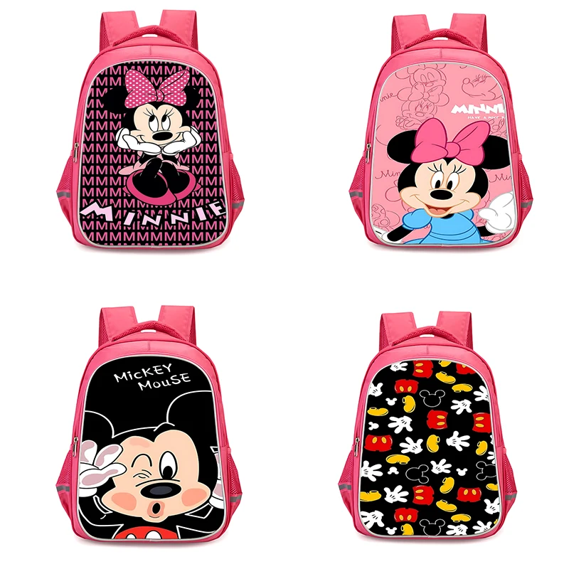 Sacs à dos Minnie pour enfants, sac à dos durable, cadeau d'anniversaire pour étudiants, sacs d'école mignons, sac à dos de camping, anime, couple, fille