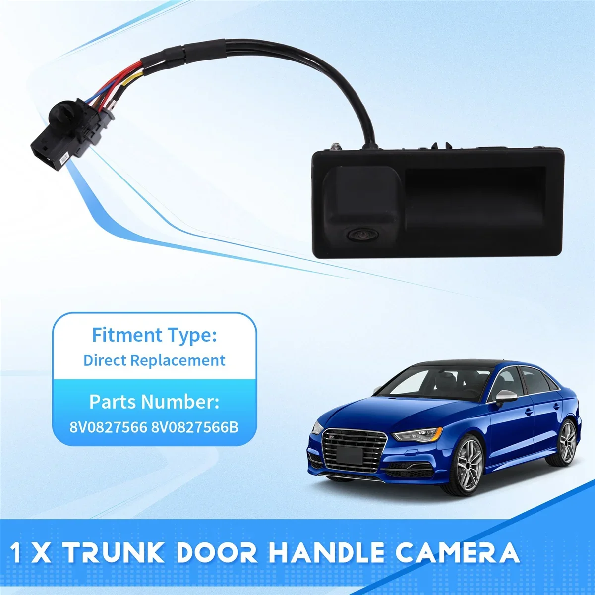 Pop Trunk Door Handle Camera For Audi A3 S3 A6 4G Rear View Came Super Deal 8V0827566B
