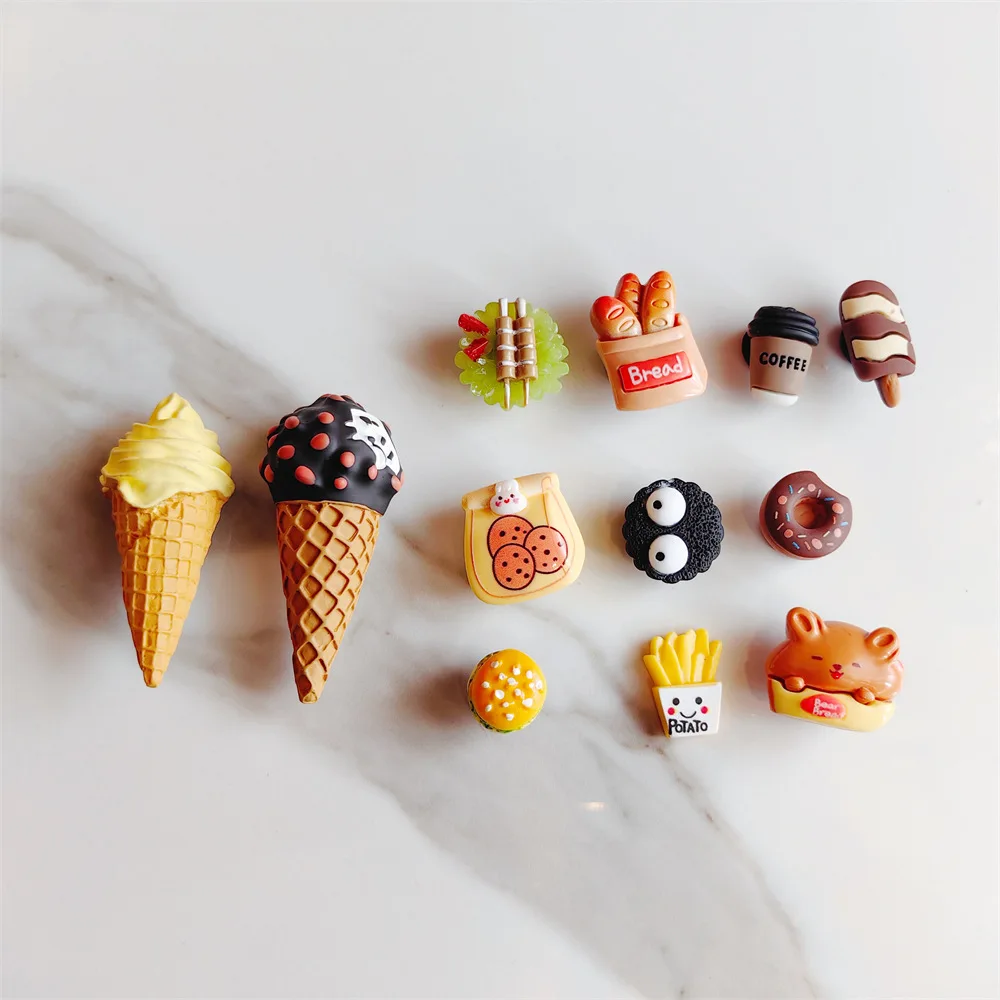 Summer Cute Imitation Ice Cream Cone Shoe Decoration Shoe Flower Sushi Pizza Cake Shoe Buckle Food Shose Accessories