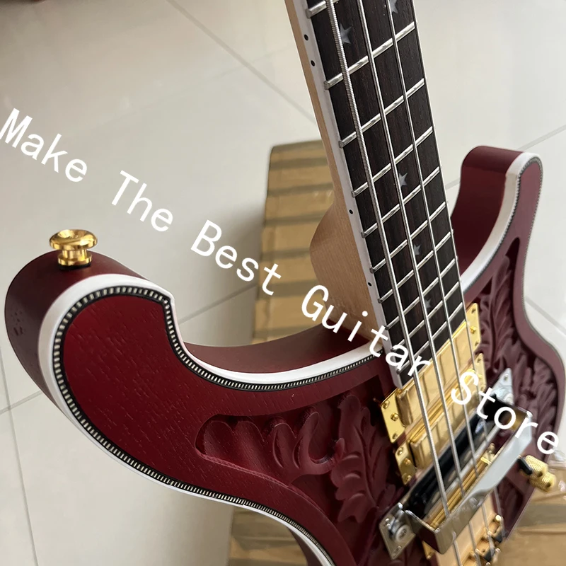 Classic electric bass, 4-string bass guitar, professional level, quality assurance, fast delivery.