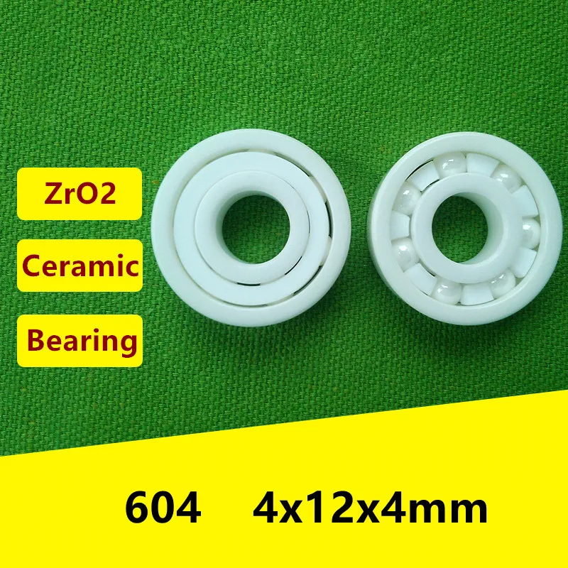 

5pcs ZrO2 full Ceramic bearing 604 4x12x4 mm Zirconia Ceramic deep groove ball bearings 4*12*4mm