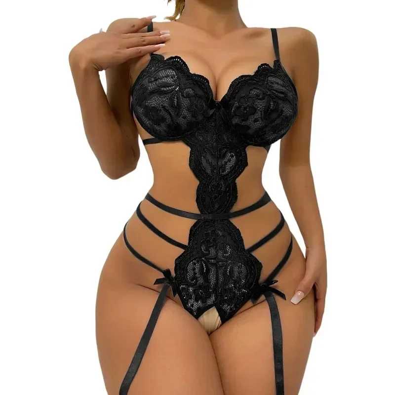 Lingeries for Woman Set Catsuit Costume Straps Fantasy Swimwear Uniform Pool Party Cosplay Strappy Jumpsuit Sensual Lingerie