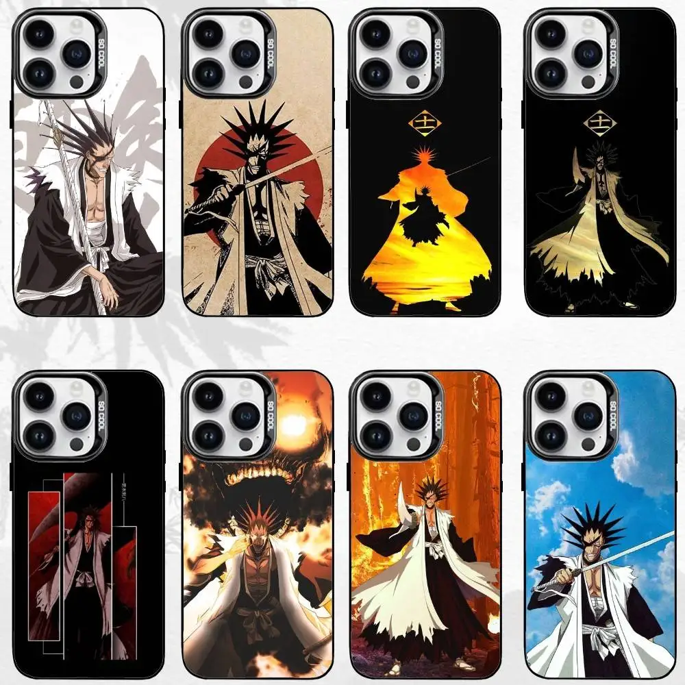 

Bleach Z-Zaraki K-Kenpachi Phone Case For iPhone17,16,15,14,13,12,11 Plus,Pro Max Black Matte Shockproof Cover