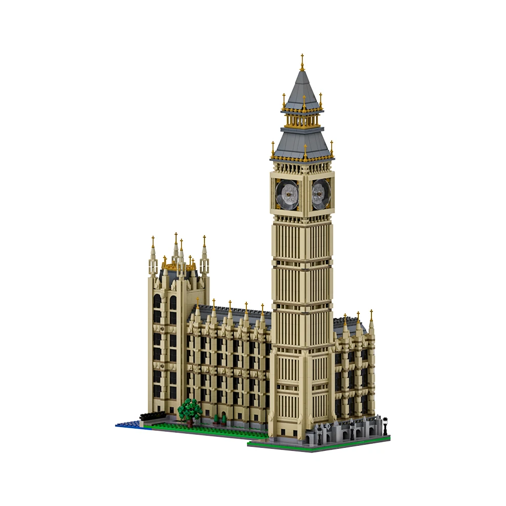 Gobricks MOC Big Ben Blocchi di costruzione modulari Modello Londra Big Ben Famosa Street View Architettura Mattoni Assemblaggio Giocattoli Regalo per bambini