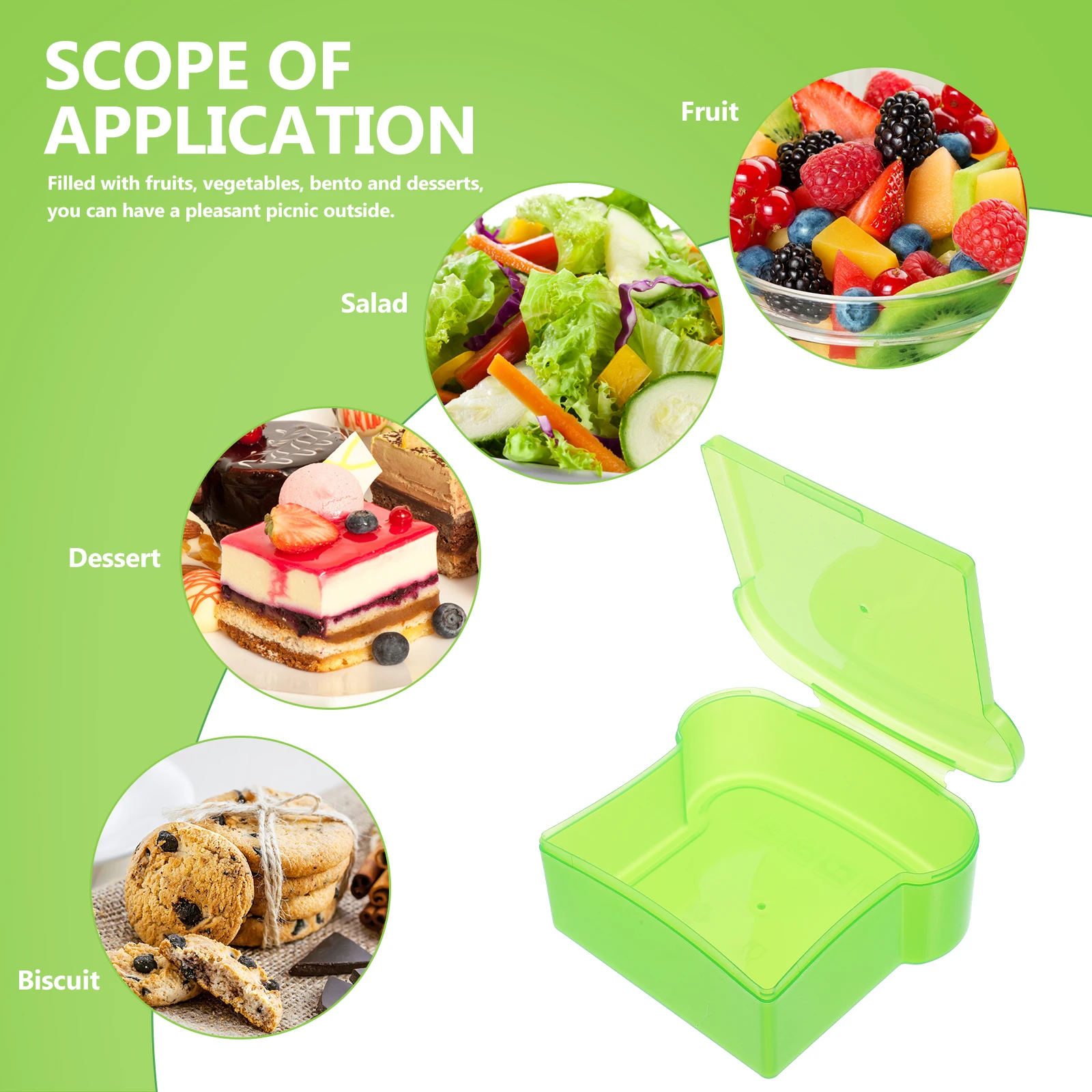 

Sandwich-Shaped Food Storage Reusable Portable Bento Lunch Container Large Capacity Fresh For Kids School