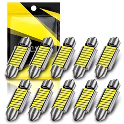 NEW 10PCS 31mm 36mm 39mm 42mm LED CANBUS C10W LED Bulb C5W 4014 Chip 12V Dome Lamp Car Interior Lights White 6000k Error Free