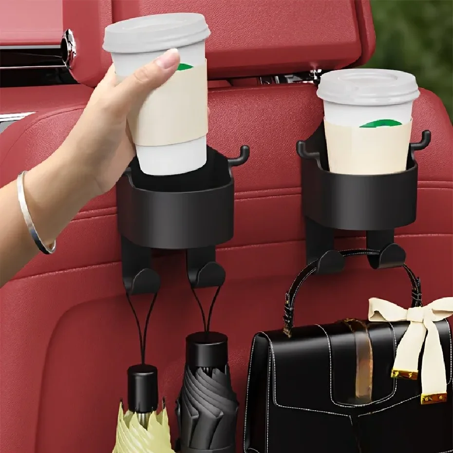 

1pcs Car Seat Cup Holder Car Seat Back Multi-functional Hook Rear Creative Water Cup Holder car decoration accessories
