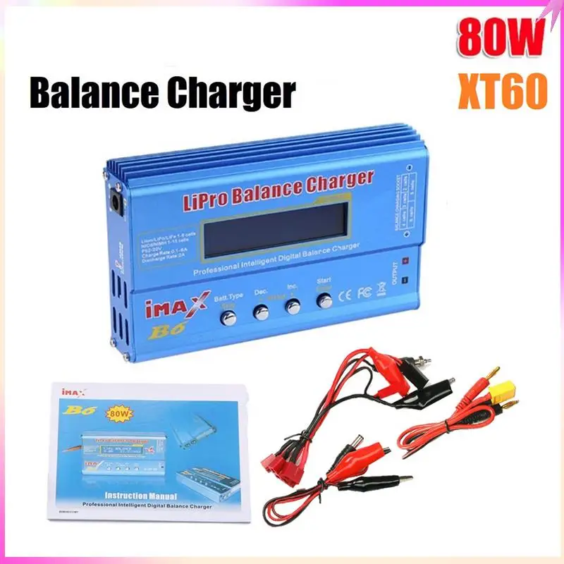 

B68C 3X For IMAX B6 80W Lipo Battery Charger+XT60 Lipo Nimh Li- Ni-Cd Digital Lipro Balance Charger Battery Smart Charger