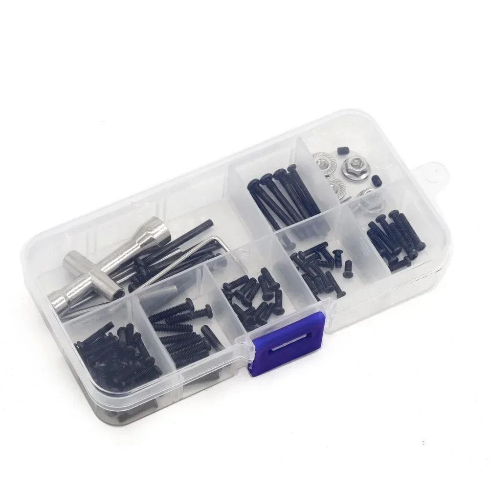 

For Hyper Go MJX 1/16 16207 16208-09-10 H16 H16BM RC Car Spare Parts Remote Control Car Modification Screw Tool Accessories Box